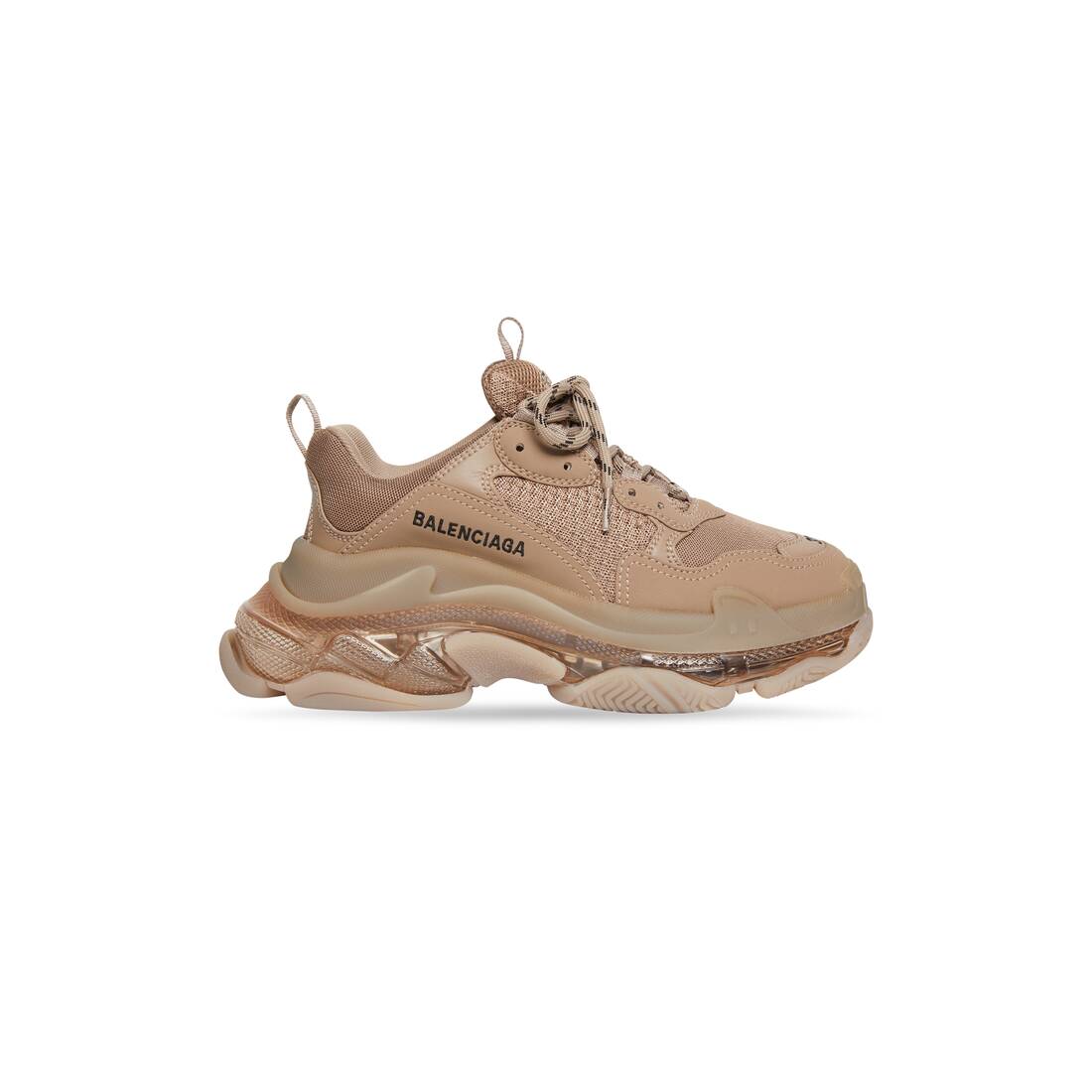 Women’s Triple S Clear Sole Sneaker in Brown - Image 1